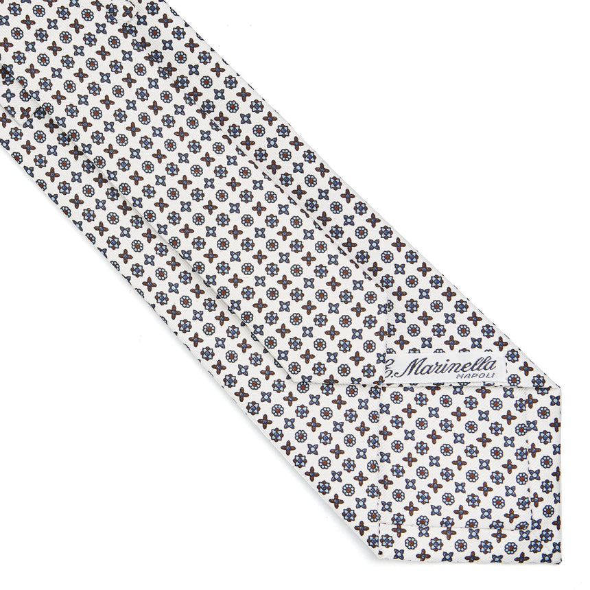 WHITE SARTORIAL CLASSIC SILK TIE