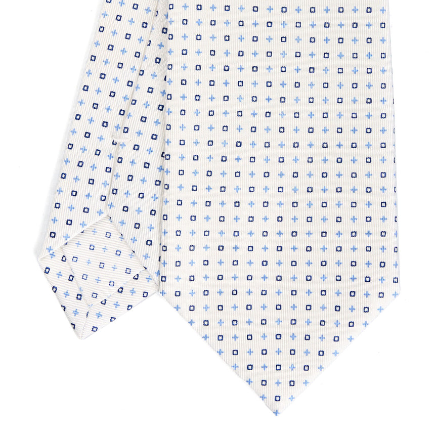 WHITE SARTORIAL CLASSIC SILK TIE