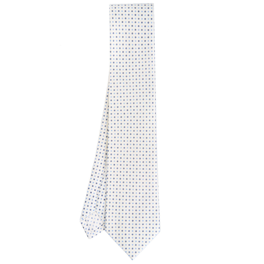 WHITE SARTORIAL CLASSIC SILK TIE