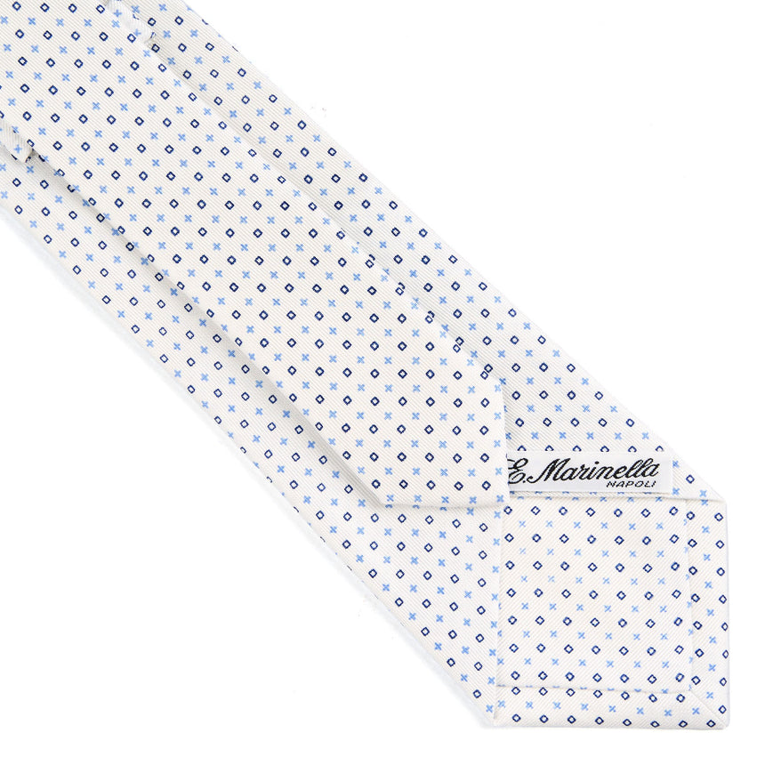 WHITE SARTORIAL CLASSIC SILK TIE