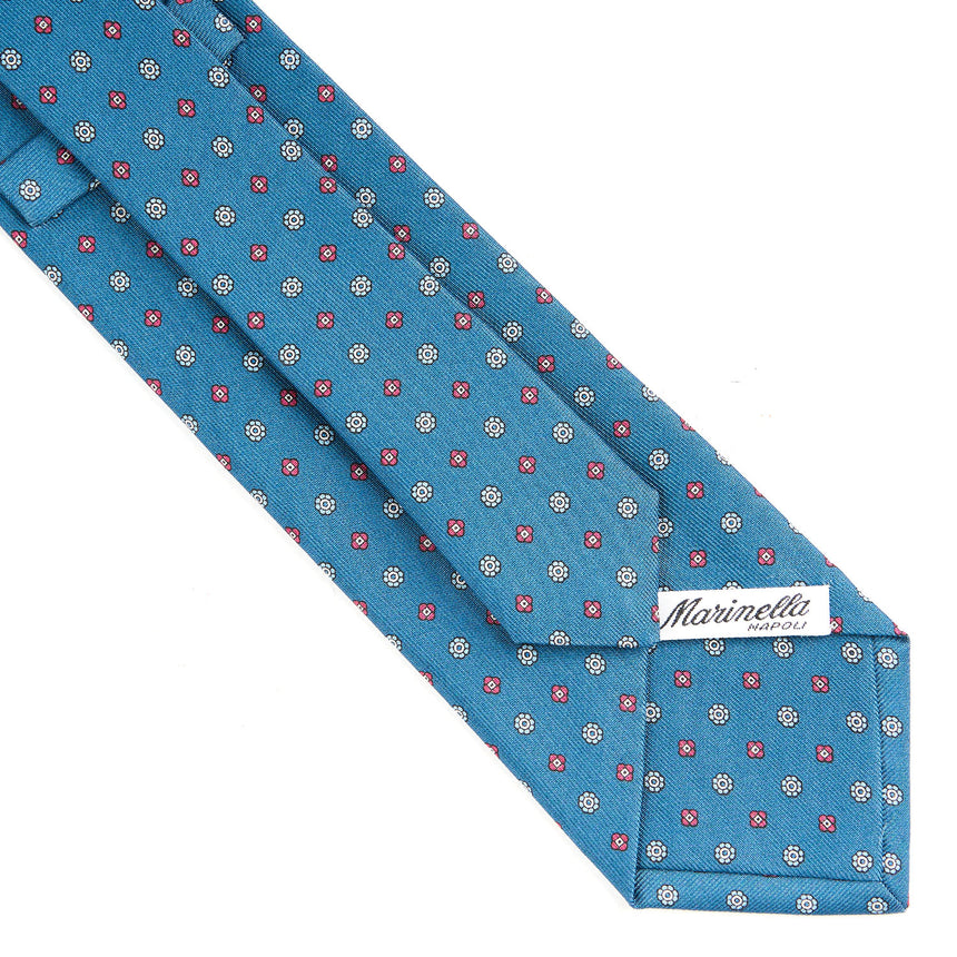 MID BLUE SARTORIAL CLASSIC SILK TIE