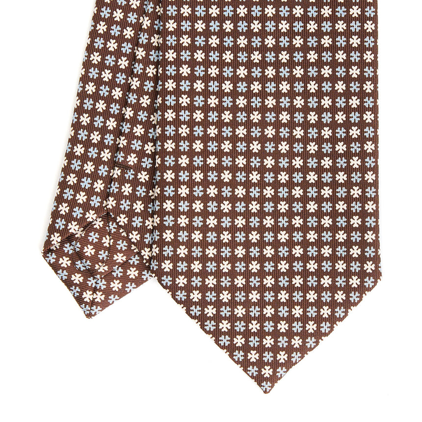 DARK BROWN CLASSIC SILK TIE