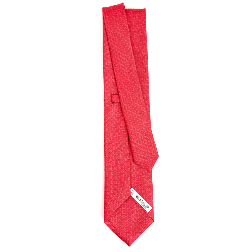 RED SARTORIAL CLASSIC SILK TIE