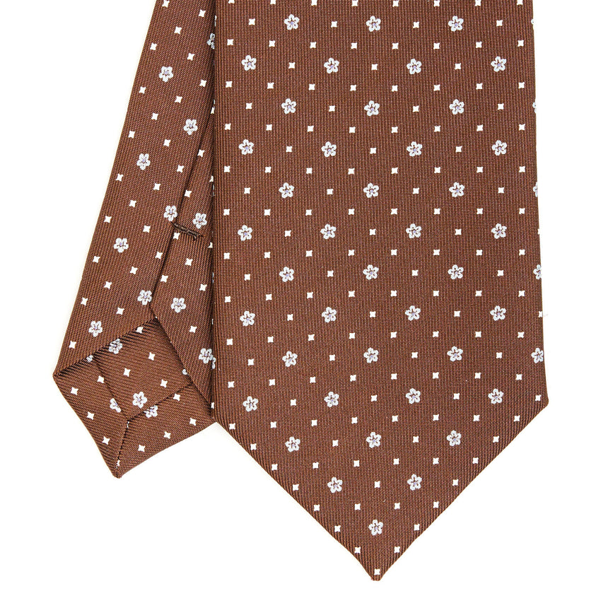 DARK BROWN SARTORIAL CLASSIC SILK TIE