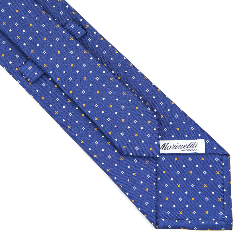 CRAVATTA SARTORIALE CLASSICA IN SETA BLU