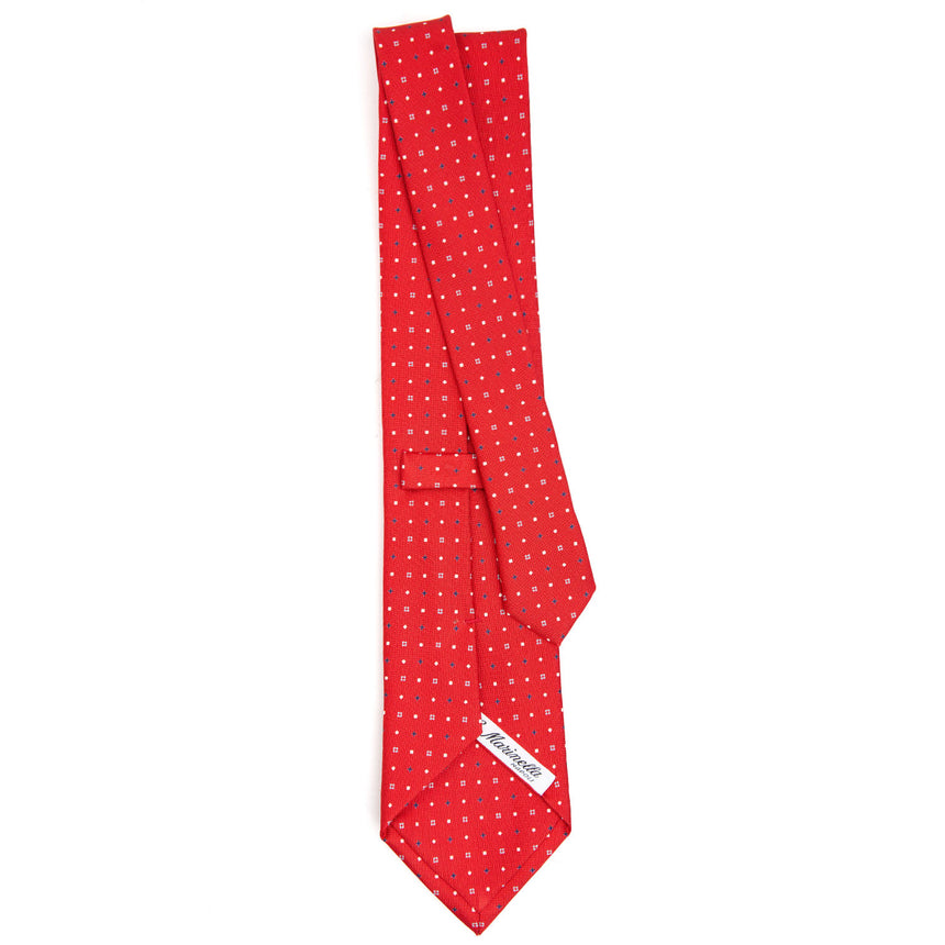 RED SARTORIAL CLASSIC SILK TIE