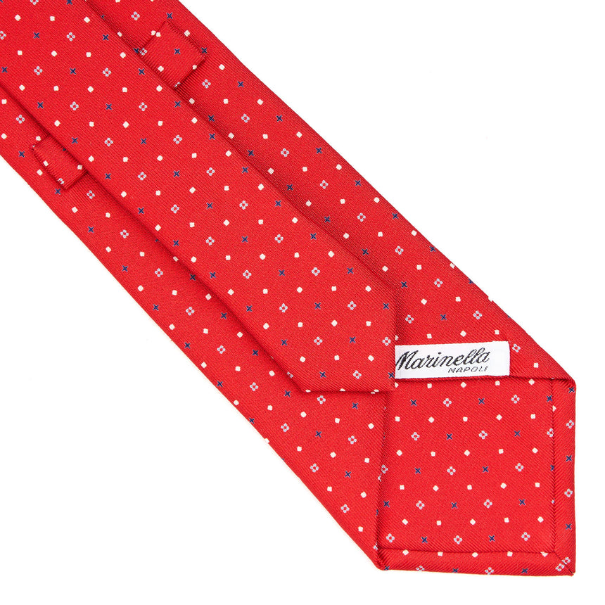 RED SARTORIAL CLASSIC SILK TIE