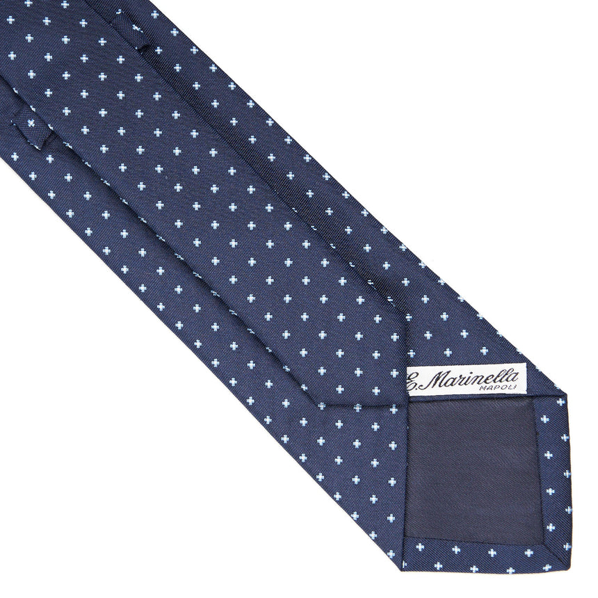 DARK BLUE SARTORIAL JACQUARD SILK TIE