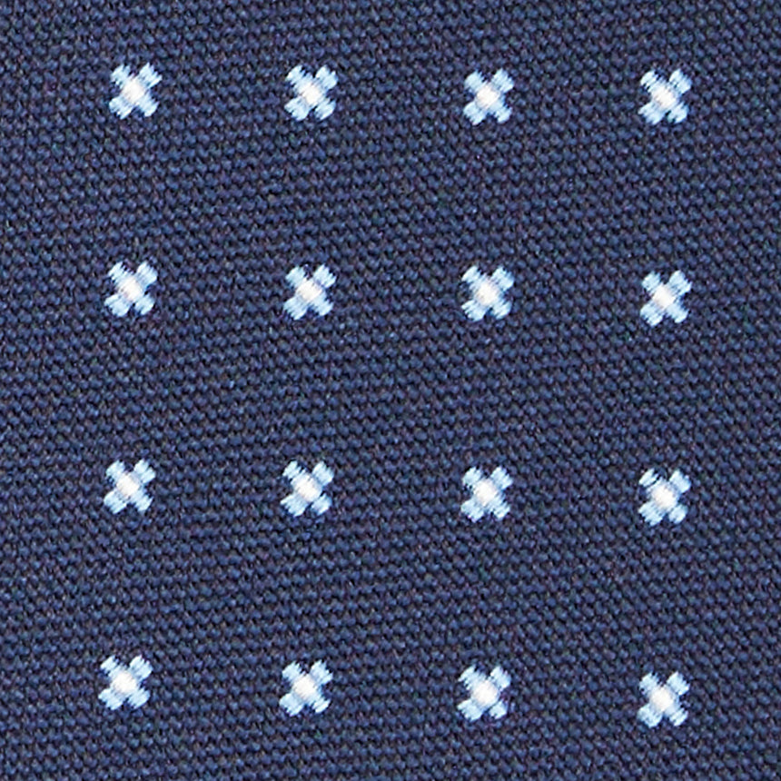 DARK BLUE SARTORIAL JACQUARD SILK TIE