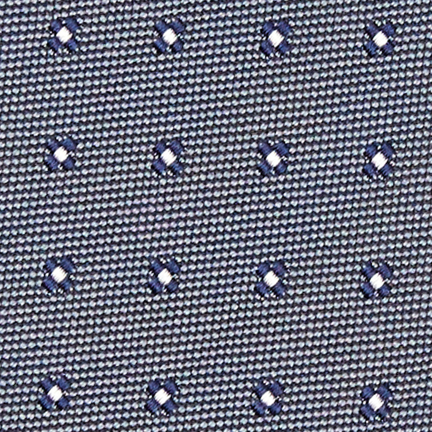 CRAVATTA SARTORIALE IN SETA JACQUARD GRIGIO SCURO