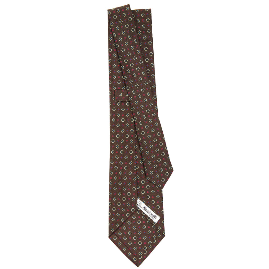 DARK BROWN SARTORIAL CLASSIC SILK TIE