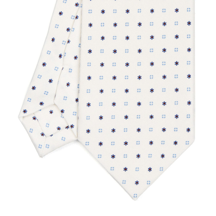 WHITE SARTORIAL CLASSIC SILK TIE