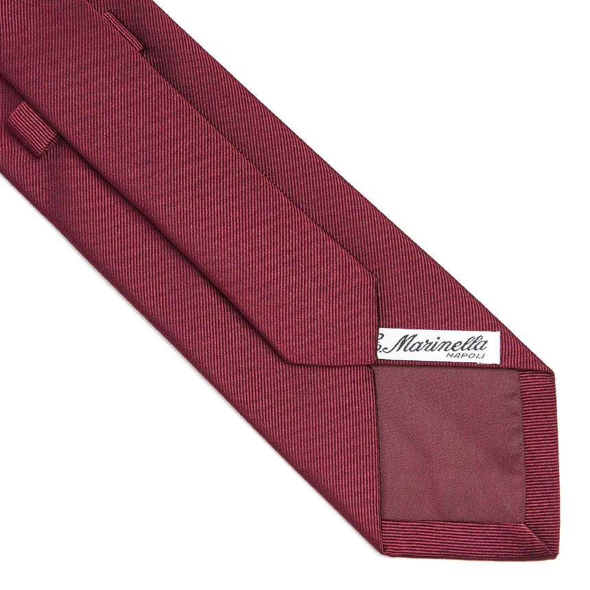 CRAVATTA SARTORIALE SETA JACQUARD BORDEAUX