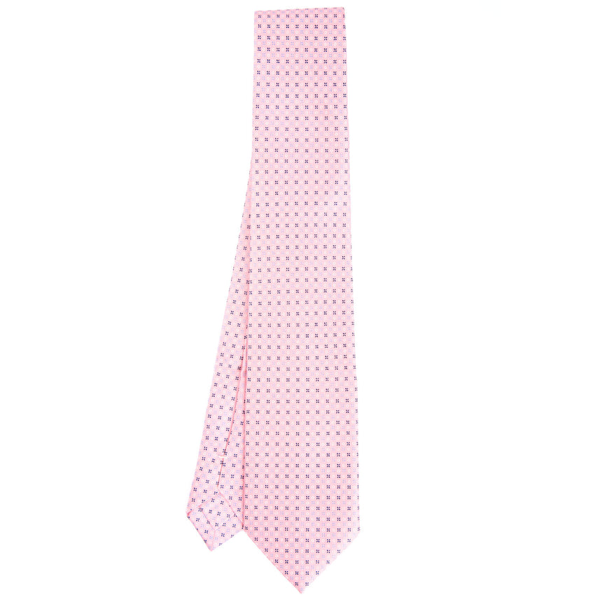 CRAVATTA SARTORIALE EXTRA LONG IN SETA ROSA