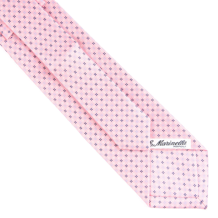 CRAVATTA SARTORIALE EXTRA LONG IN SETA ROSA