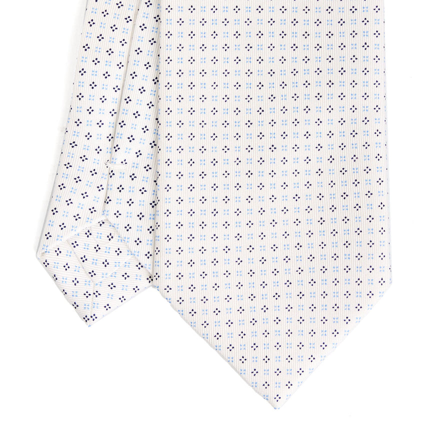 WHITE EXTRA LONG SARTORIAL SILK TIE