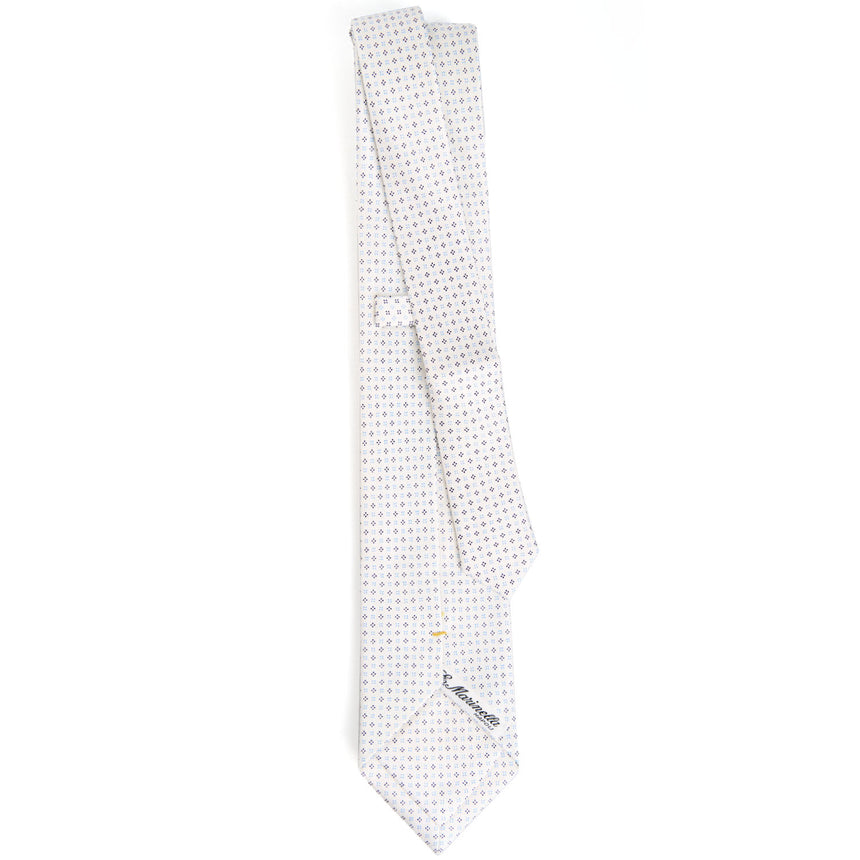 WHITE EXTRA LONG SARTORIAL SILK TIE