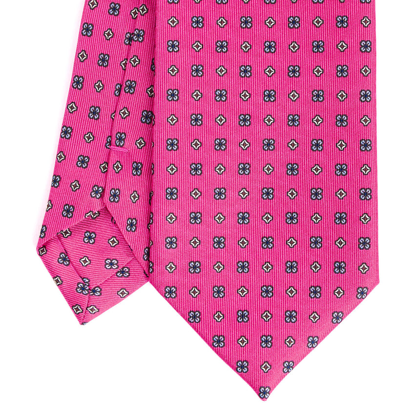 CRAVATTA SARTORIALE EXTRA LONG IN SETA FUCSIA