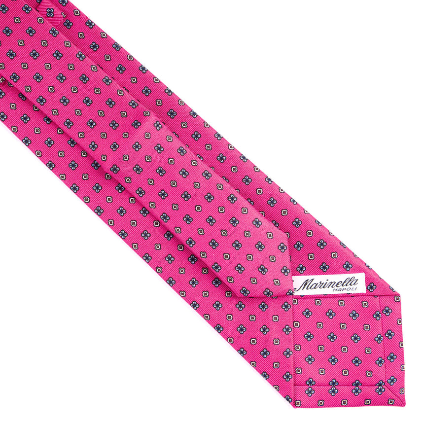 CRAVATTA SARTORIALE EXTRA LONG IN SETA FUCSIA