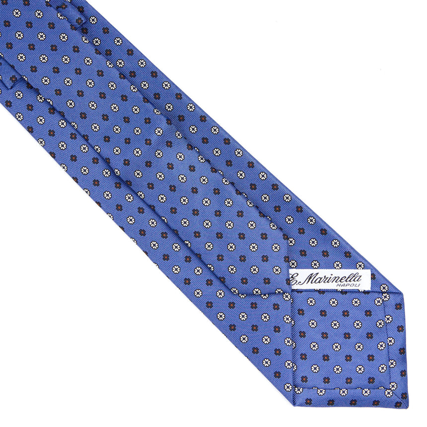 CRAVATTA SARTORIALE EXTRA LONG IN SETA AZZURRO POLVERE