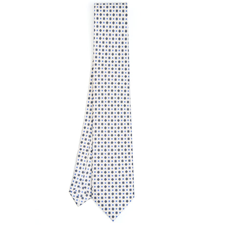 WHITE EXTRA LONG SARTORIAL SILK TIE