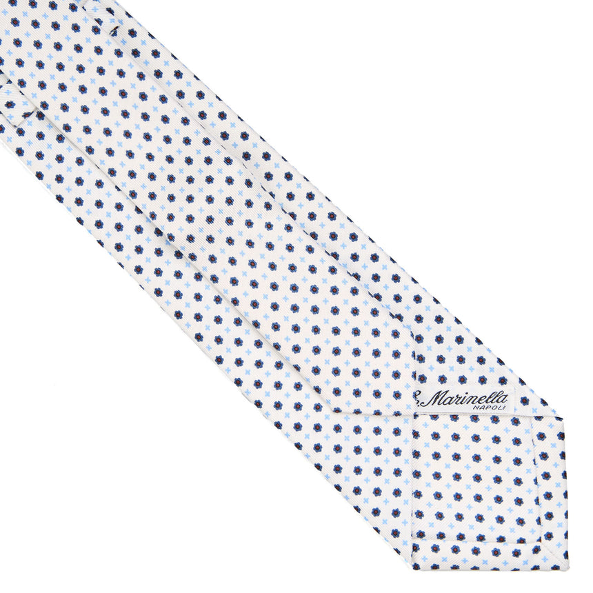 WHITE EXTRA LONG SARTORIAL SILK TIE