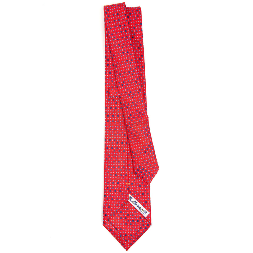 CRAVATTA SARTORIALE EXTRA LONG IN SETA ROSSO