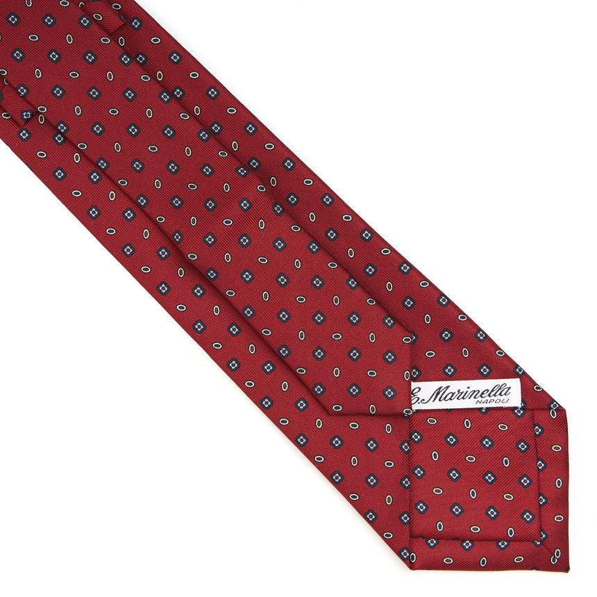 CRAVATTA SARTORIALE EXTRA LONG IN SETA BORDEAUX