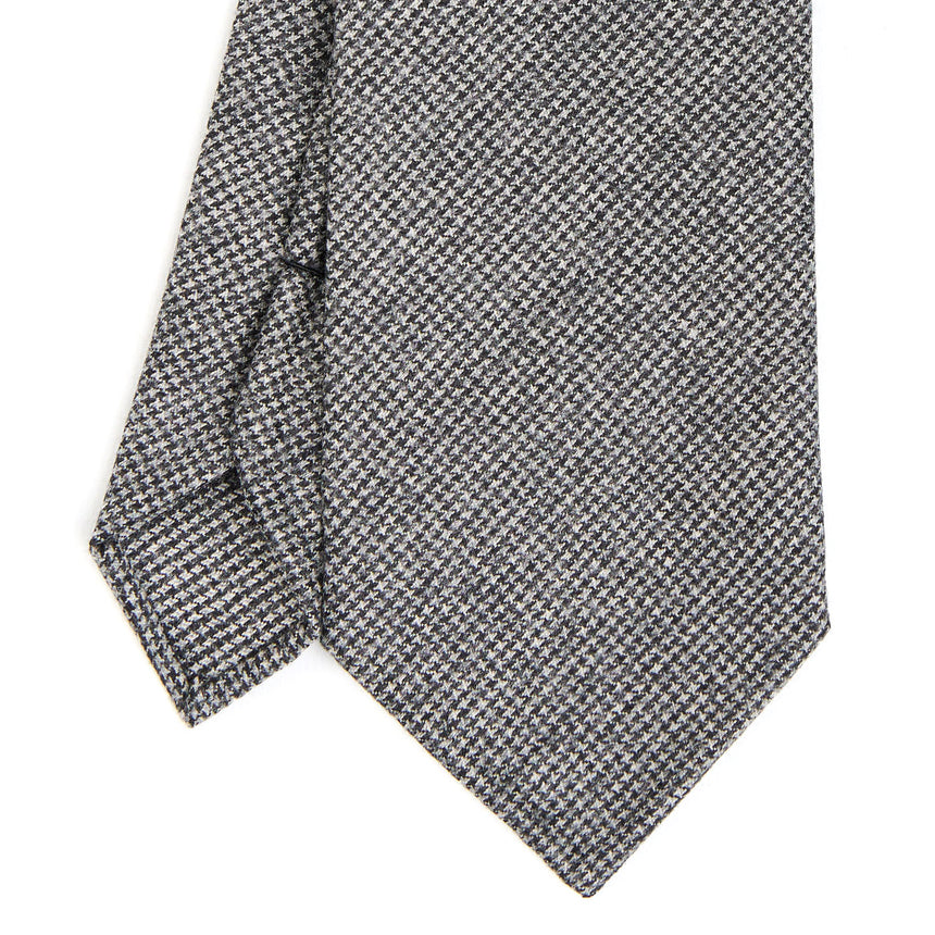 DARK GREY CLASSIC UNLINED WOOL TIE