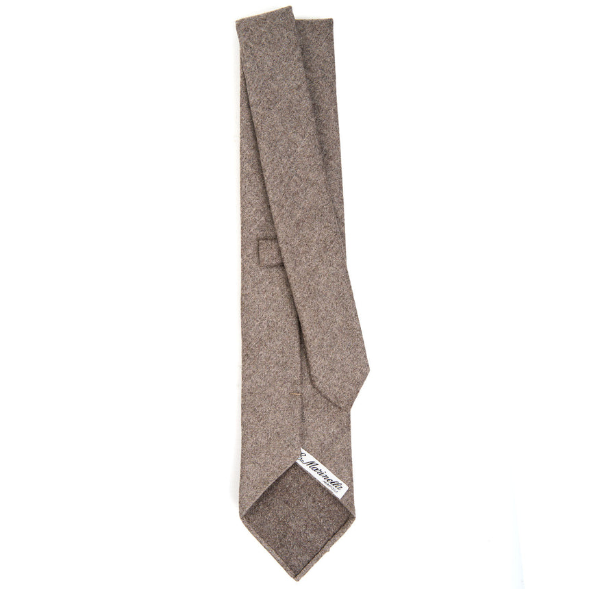 BEIGE CLASSIC UNLINED WOOL TIE