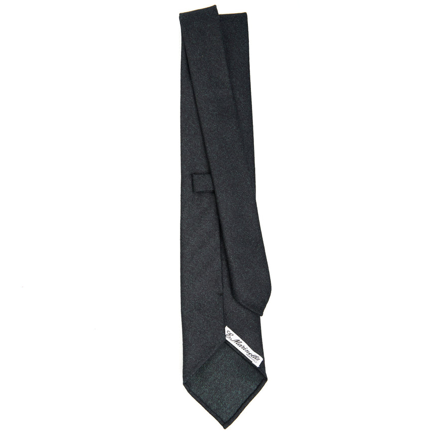 DARK GREEN CLASSIC UNLINED WOOL TIE