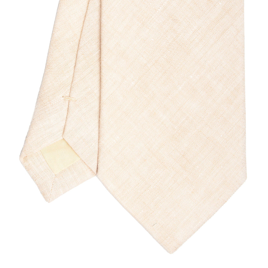 BEIGE SARTORIAL LINEN TIE