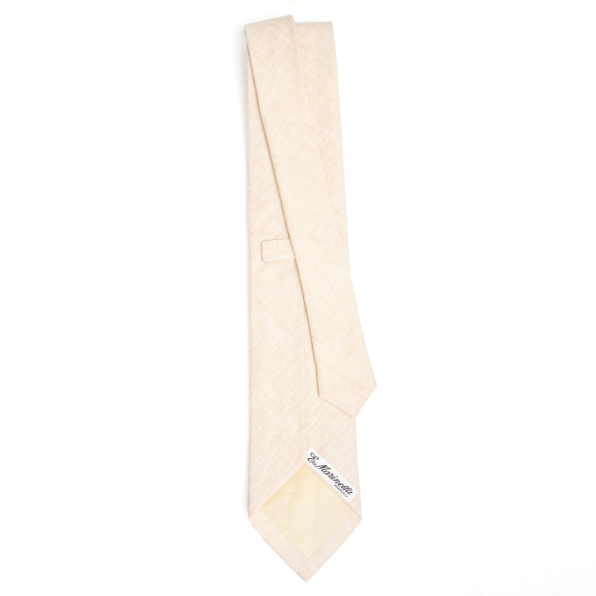 BEIGE SARTORIAL LINEN TIE