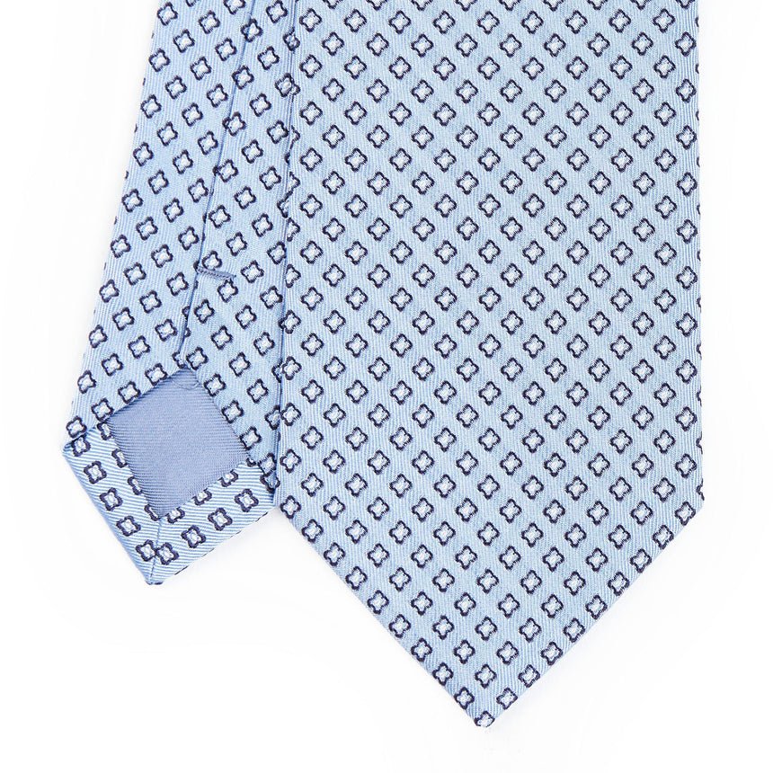 LIGHT BLUE SARTORIAL JACQUARD SILK TIE