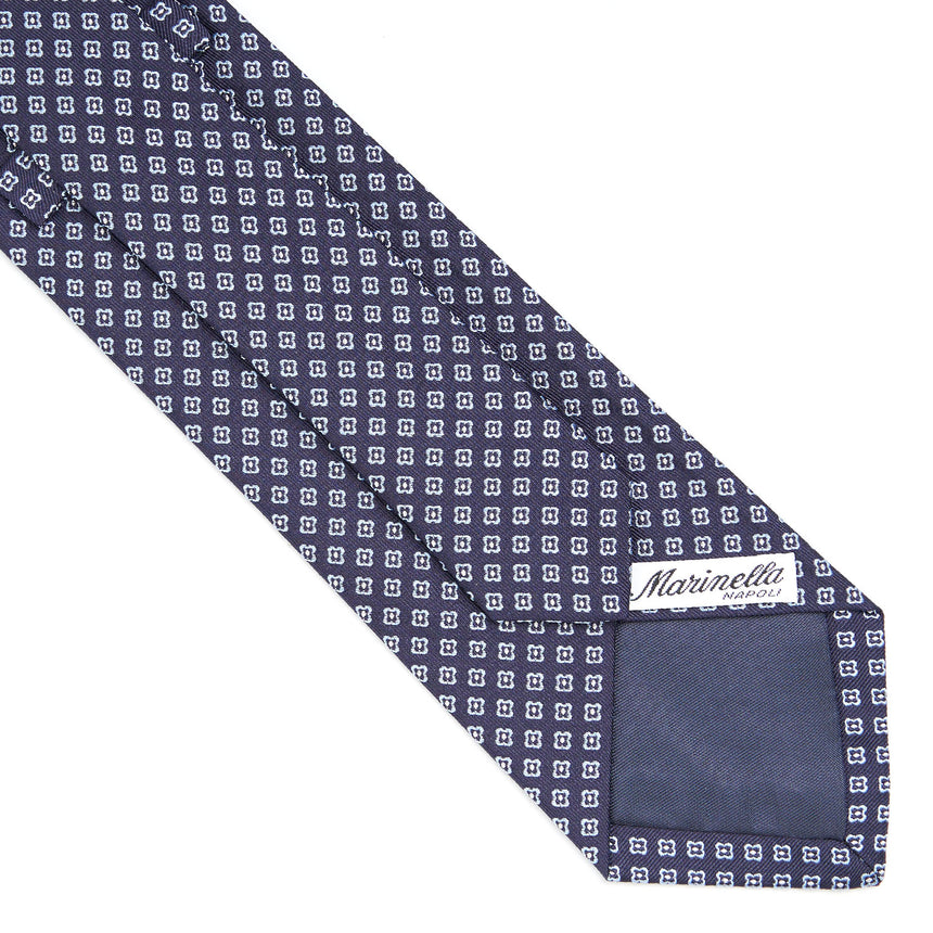 DARK BLUE SARTORIAL JACQUARD SILK TIE