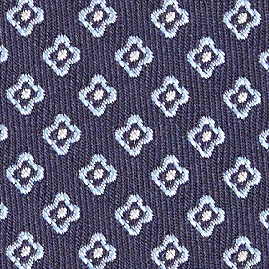 DARK BLUE SARTORIAL JACQUARD SILK TIE