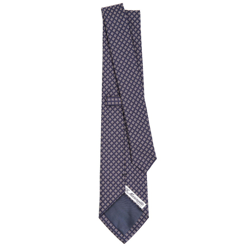 DARK BLUE SARTORIAL JACQUARD SILK TIE