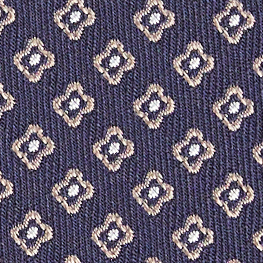 DARK BLUE SARTORIAL JACQUARD SILK TIE