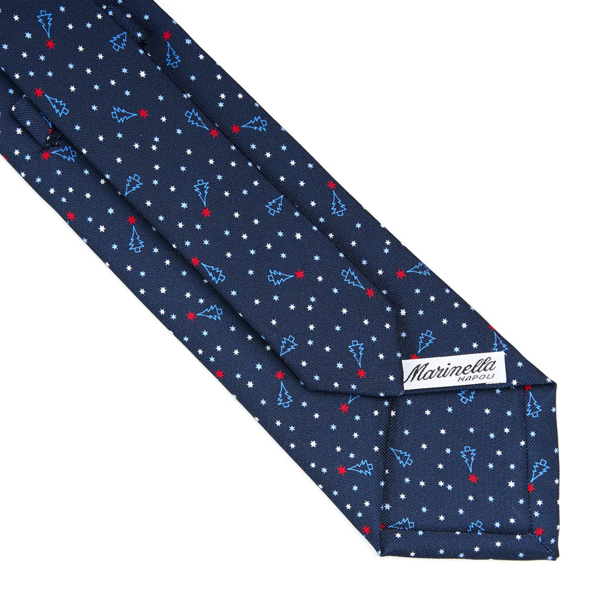 DARK BLUE SARTORIAL HOLIDAY SILK TIE