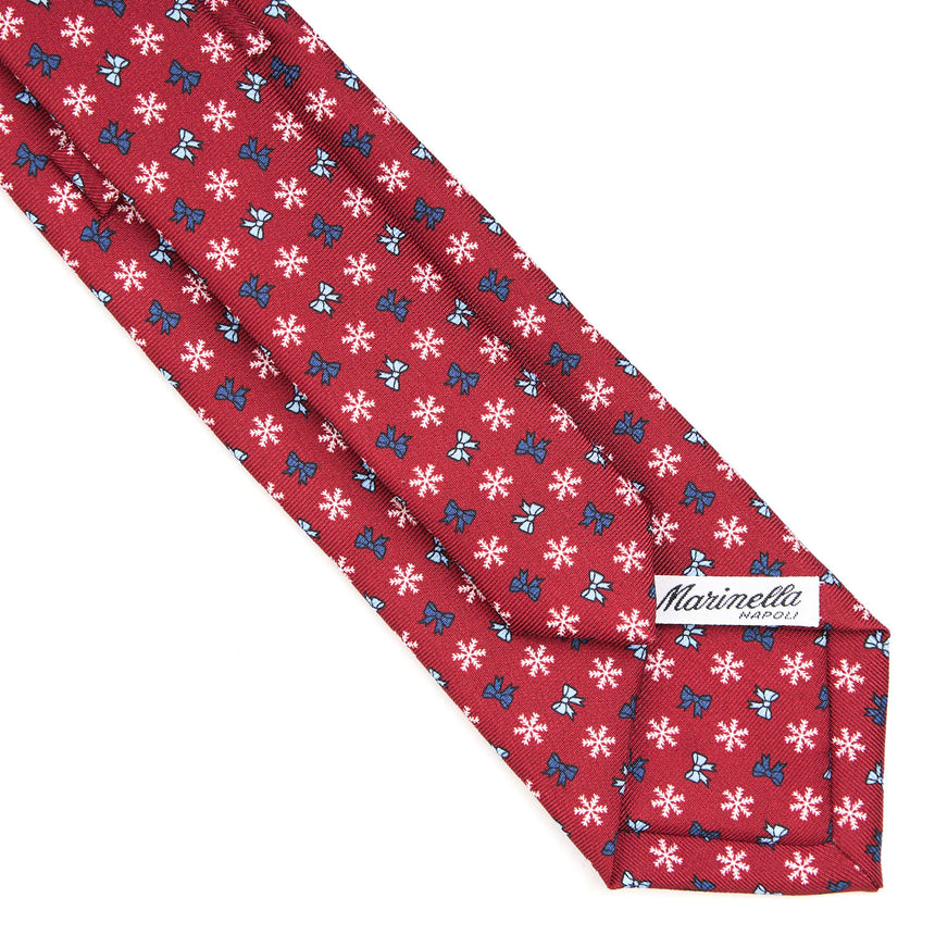 BURGUNDY SARTORIAL HOLIDAY SILK TIE