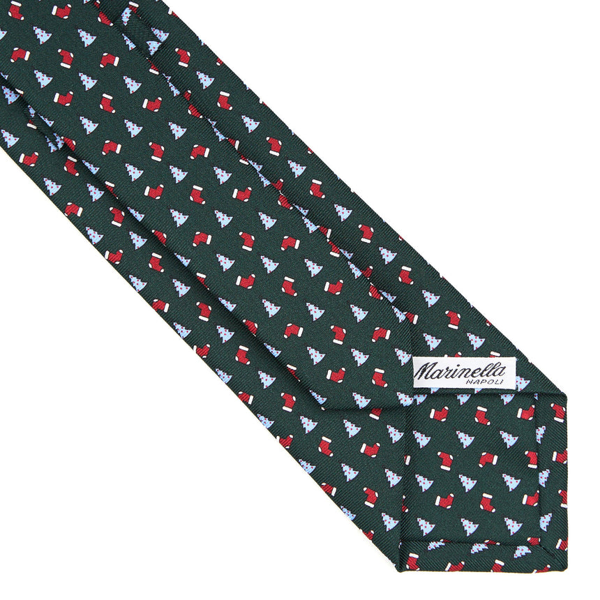 DARK GREEN SARTORIAL HOLIDAY SILK TIE