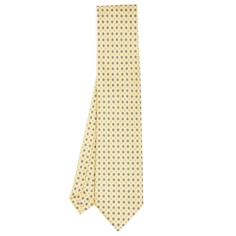 YELLOW SILK AND ORANGE FIBER TIE