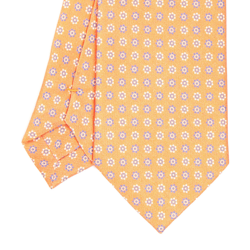 ORANGE SILK AND ORANGE FIBER TIE