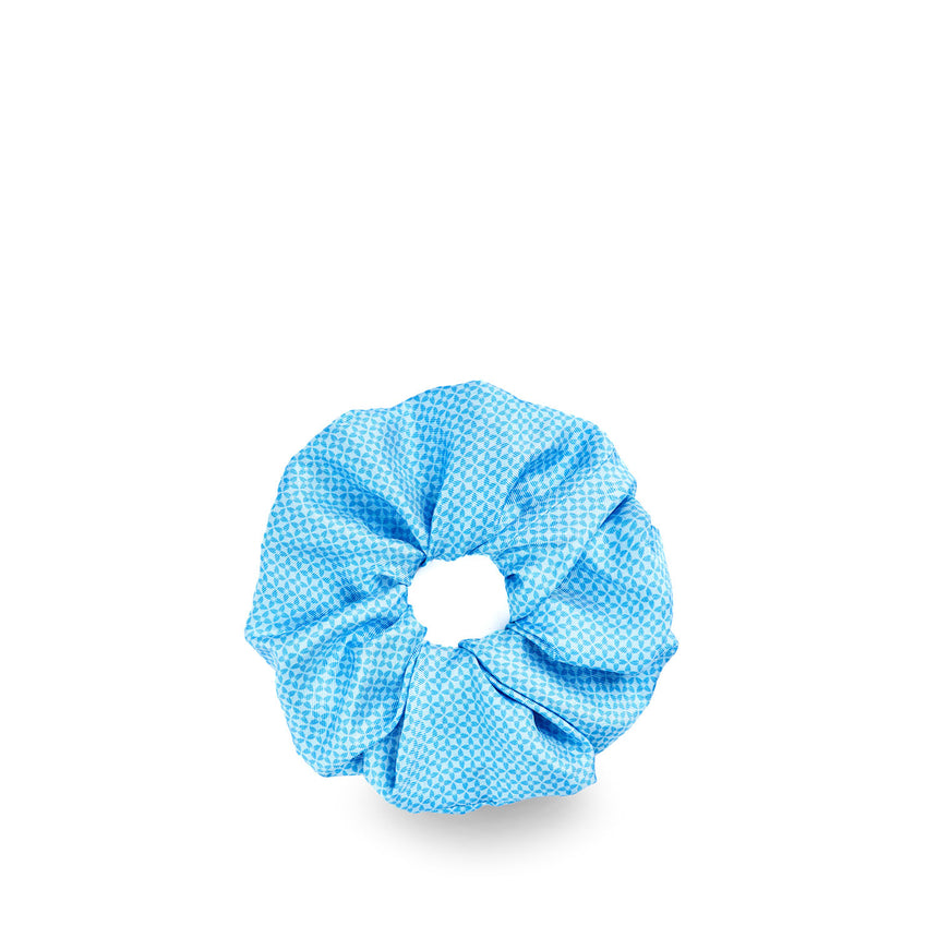 LIGHT BLUE SILK SCRUNCHIE