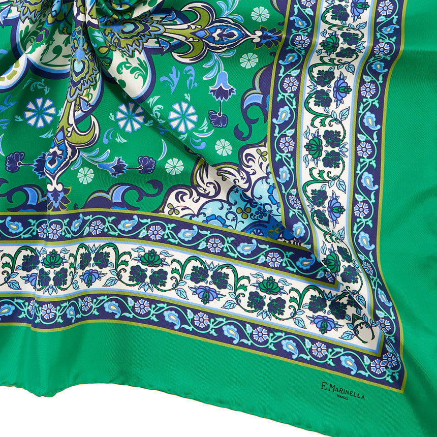 FOULARD IN SETA 90 VERDE