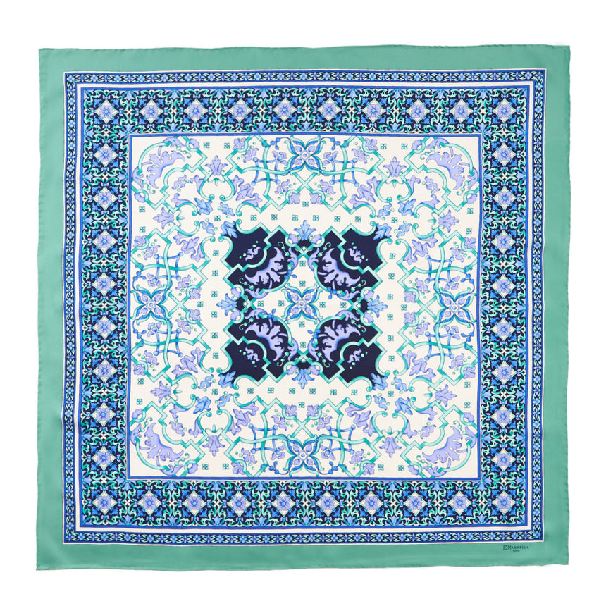 FOULARD IN SETA 90 VERDE CHIARO