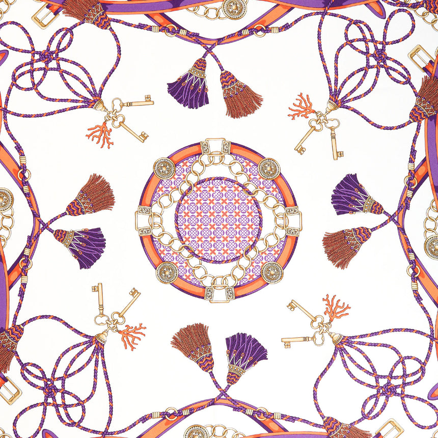 FOULARD IN SETA 65 VIOLA