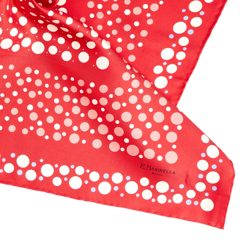 FOULARD IN SETA 65 ROSSO