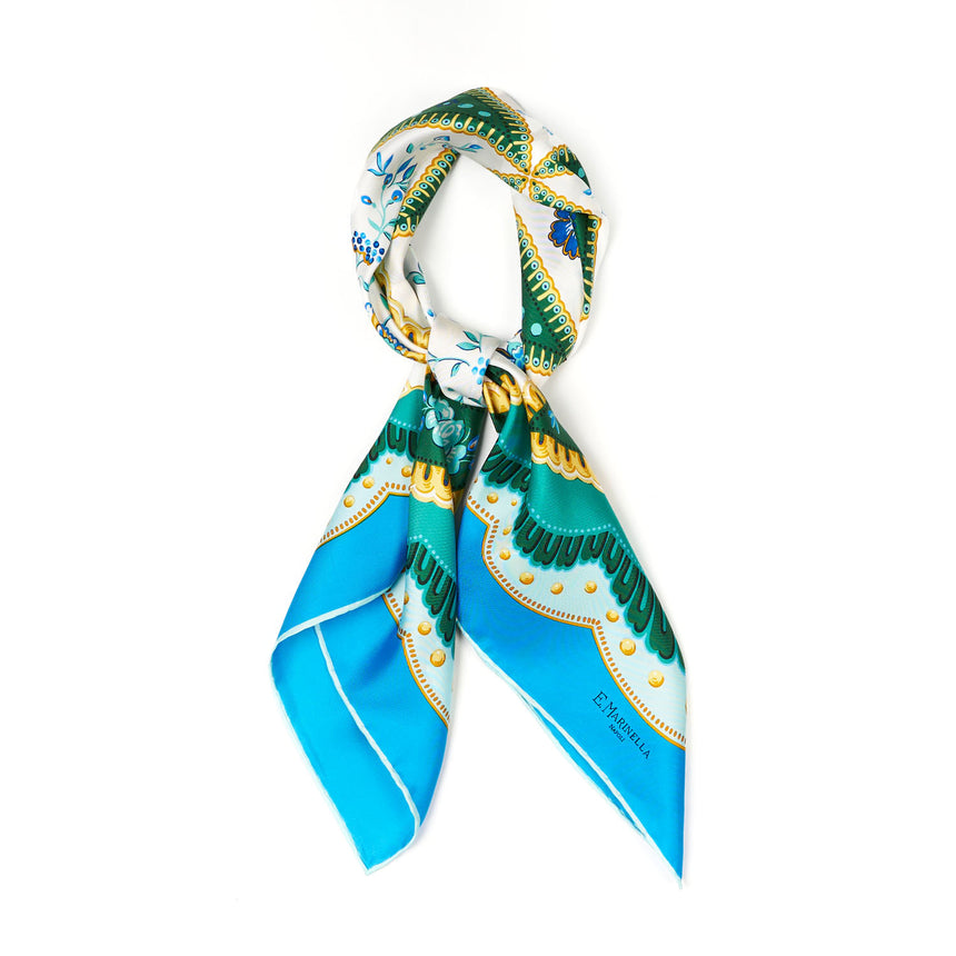 FOULARD IN SETA 90 BLUETTE