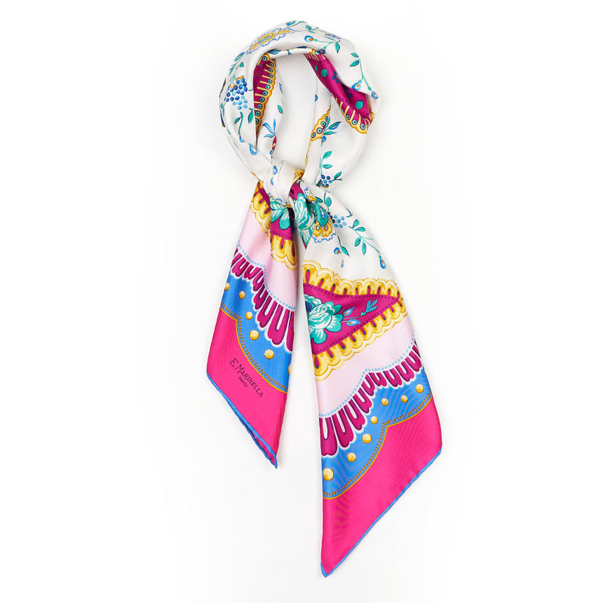 FOULARD IN SETA 90 FUCSIA